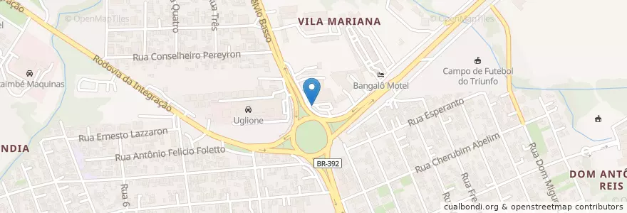 Mapa de ubicacion de Rede Vivo Uglione en 巴西, 南部, 南里奥格兰德, Região Geográfica Intermediária De Santa Maria, Região Geográfica Imediata De Santa Maria, Santa Maria.
