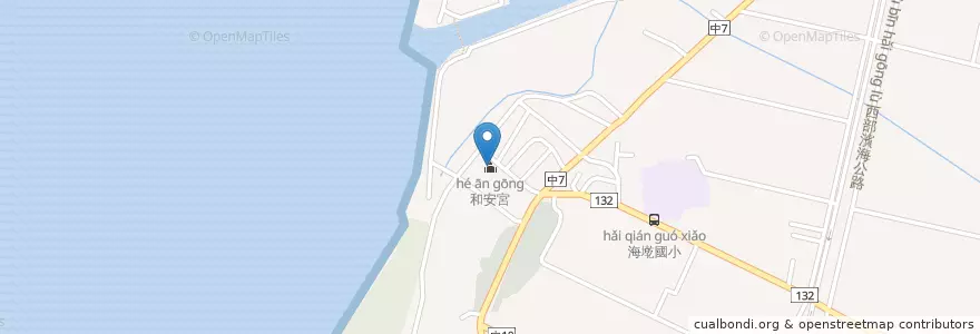 Mapa de ubicacion de 和安宮 en 臺灣, 大安區.