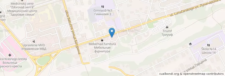 Mapa de ubicacion de Стоматологический кабинет en Rusia, Distrito Federal Central, Óblast De Vladímir, Городской Округ Владимир.