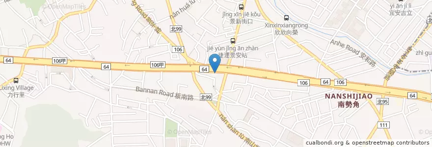 Mapa de ubicacion de 景新牙醫診所 en Taiwan, Nuova Taipei, Džonghė.