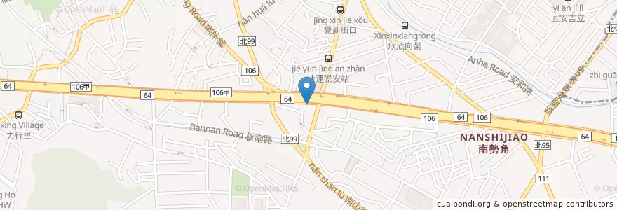 Mapa de ubicacion de 晶樣診所皮膚科 en Taiwan, New Taipei, Zhonghe District.