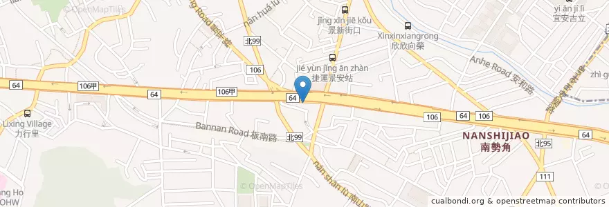 Mapa de ubicacion de 西牛牛肉麵 en Tayvan, 新北市, 中和區.