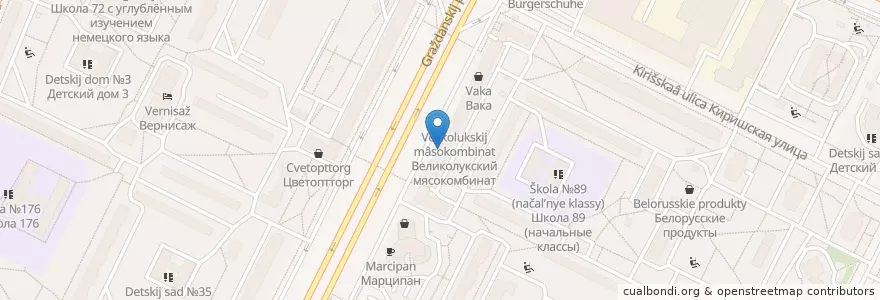 Mapa de ubicacion de Sushi Wok en Russia, Northwestern Federal District, Leningrad Oblast, Saint Petersburg, Калининский Район, Округ № 21.