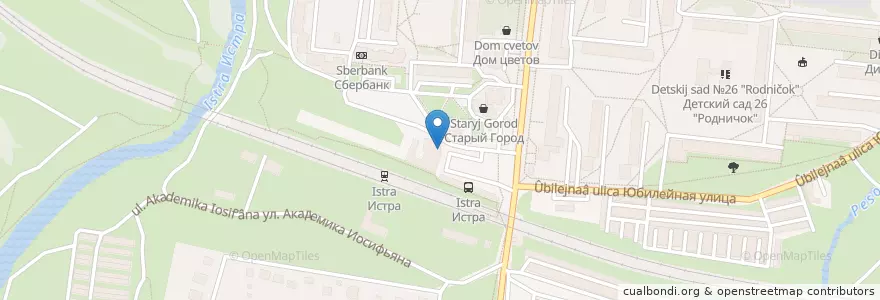 Mapa de ubicacion de RusBurger en Rusia, Центральный Федеральный Округ, Московская Область, Городской Округ Истра.