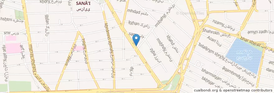 Mapa de ubicacion de بانک سپه en İran, Tahran Eyaleti, شهرستان تهران, Tahran, بخش مرکزی شهرستان تهران.