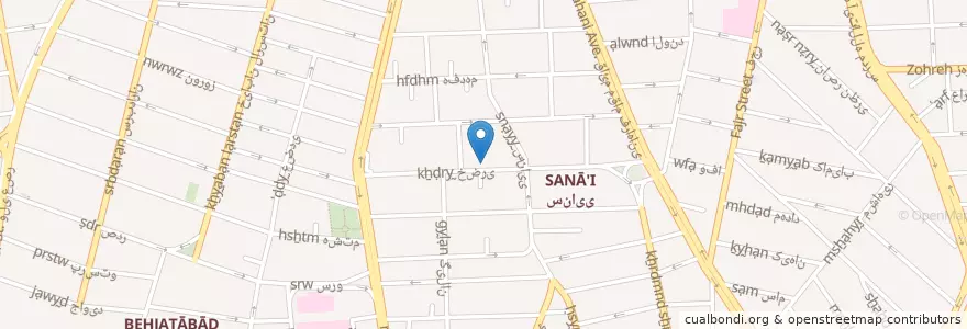 Mapa de ubicacion de مدرسه قرآن شهید دکتر باهنر en Iran, Teheran, شهرستان تهران, Teheran, بخش مرکزی شهرستان تهران.