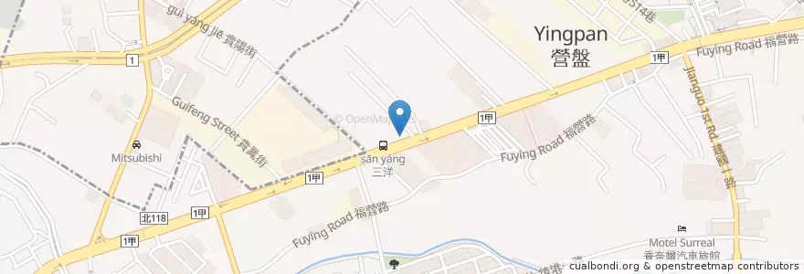 Mapa de ubicacion de 撞乃基運動吧 en 台湾, 新北市, 新荘区.