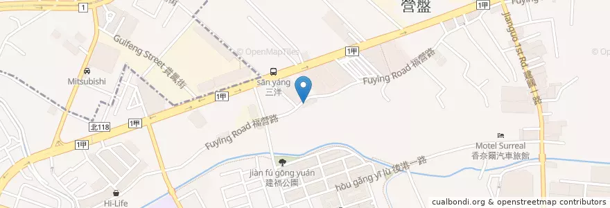 Mapa de ubicacion de 福營消防隊 en Taïwan, Nouveau Taipei, Hsinchuang.