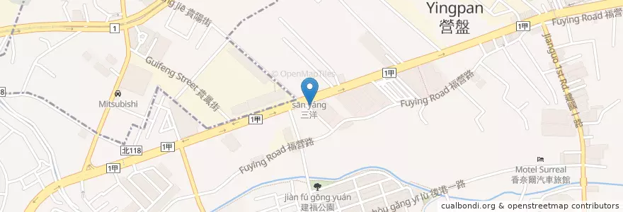 Mapa de ubicacion de 第一商業銀行 en Taiwan, 新北市, 新莊區.