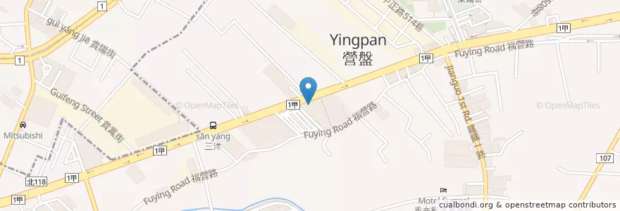 Mapa de ubicacion de 臺灣銀行 en تايوان, تايبيه الجديدة, 新莊區.