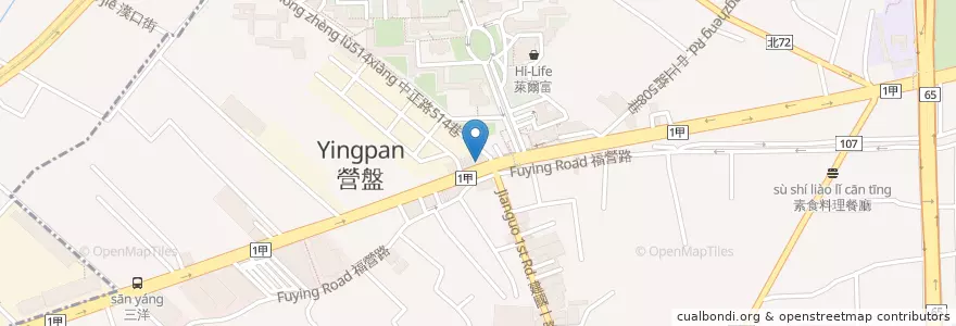 Mapa de ubicacion de 肯德基 en 타이완, 신베이 시, 신좡 구.