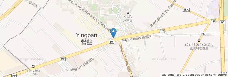 Mapa de ubicacion de 吉野家 en 타이완, 신베이 시, 신좡 구.