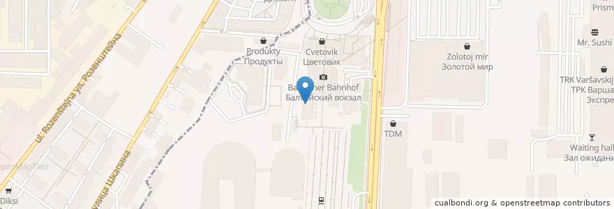 Mapa de ubicacion de Gildia Pub en Russie, District Fédéral Du Nord-Ouest, Oblast De Léningrad, Saint-Pétersbourg, Адмиралтейский Район, Округ Измайловское.