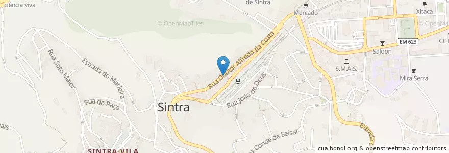Mapa de ubicacion de Espaço Edla en البرتغال, Área Metropolitana De Lisboa, Lisboa, Grande Lisboa, Sintra, Sintra.