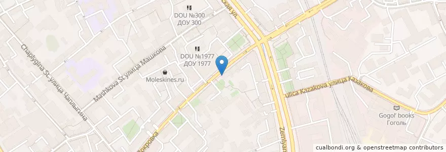 Mapa de ubicacion de Бутылка, кружка и котел en Rusia, Distrito Federal Central, Москва, Distrito Administrativo Central, Басманный Район.