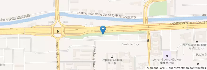 Mapa de ubicacion de Argo 希腊餐厅 en Chine, Pékin, Hebei, 东城区.