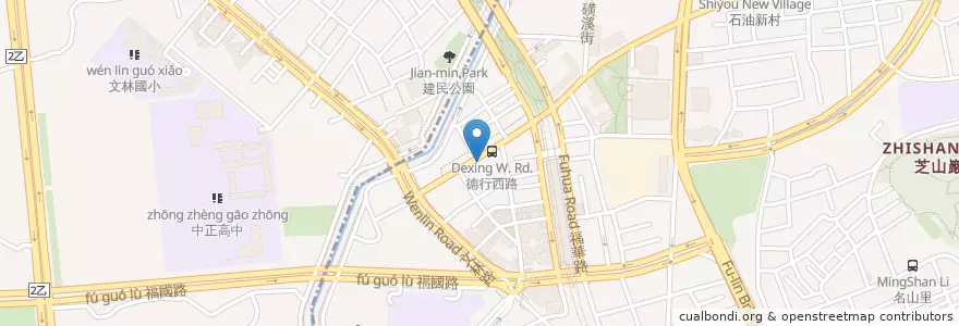 Mapa de ubicacion de 元順診所 en Taiwan, 新北市, Taipé, 士林區.