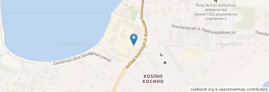 Mapa de ubicacion de Касабланка en Russia, Distretto Federale Centrale, Москва, Восточный Административный Округ, Район Косино-Ухтомский.