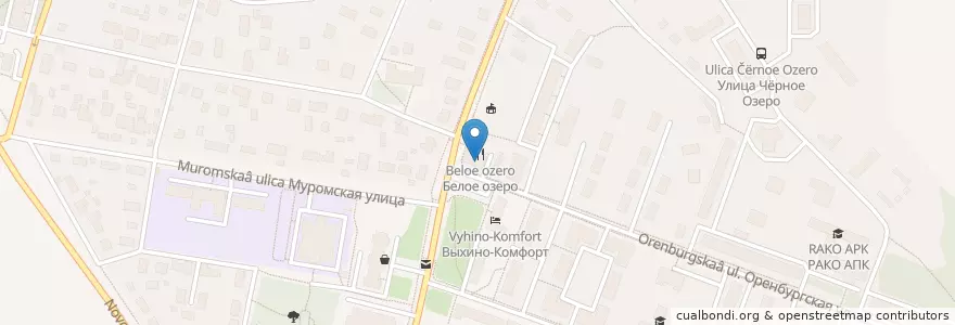 Mapa de ubicacion de Зоотовары en Russie, District Fédéral Central, Moscou, Восточный Административный Округ, Район Косино-Ухтомский.