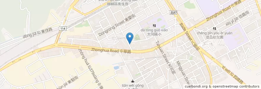 Mapa de ubicacion de 誠陽復健科診所 en Taiwan, 新北市, 樹林區.