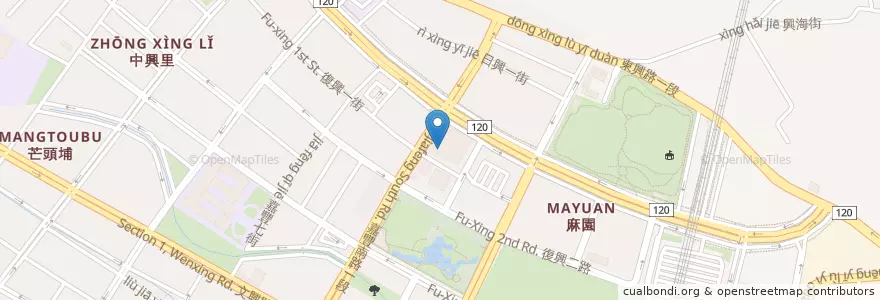 Mapa de ubicacion de 中國輸出入銀行 en تايوان, مقاطعة تايوان, أقليم سين شو, 竹北市.