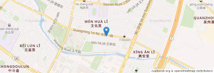 Mapa de ubicacion de 兆豐國際商業銀行 en Taiwan, 臺灣省, 新竹縣, 竹北市.