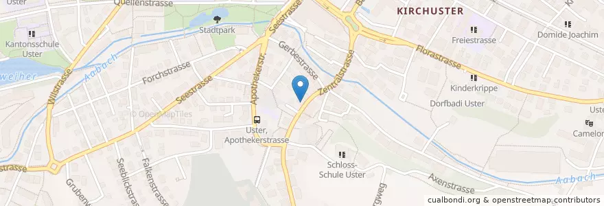 Mapa de ubicacion de Kinderkrippe / Kita en スイス, チューリッヒ, Bezirk Uster, Uster.