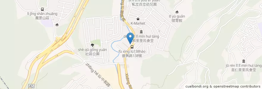 Mapa de ubicacion de 復興診所 en Tayvan, 臺灣省, 基隆市, 安樂區, 中山區.