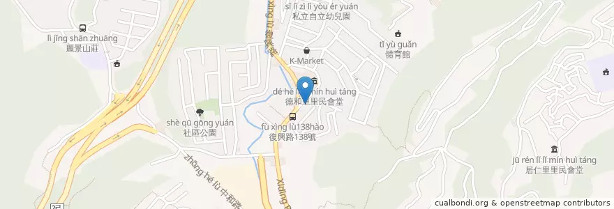 Mapa de ubicacion de 何朝榮診所 en Тайвань, Тайвань, Цзилун, 安樂區, 中山區.