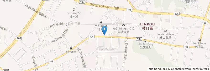 Mapa de ubicacion de 麥味登 en 타이완, 신베이 시, 린커우 구.