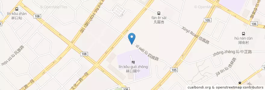 Mapa de ubicacion de 真耶穌教會 en تايوان, تايبيه الجديدة, 林口區.