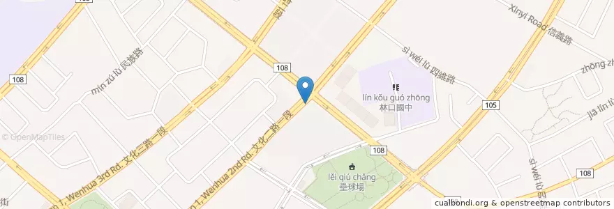 Mapa de ubicacion de 鼎豐中醫診所 en Tayvan, 新北市, 林口區.