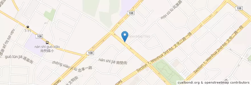 Mapa de ubicacion de 狀元切仔麵 en تایوان, 新北市, 林口區.