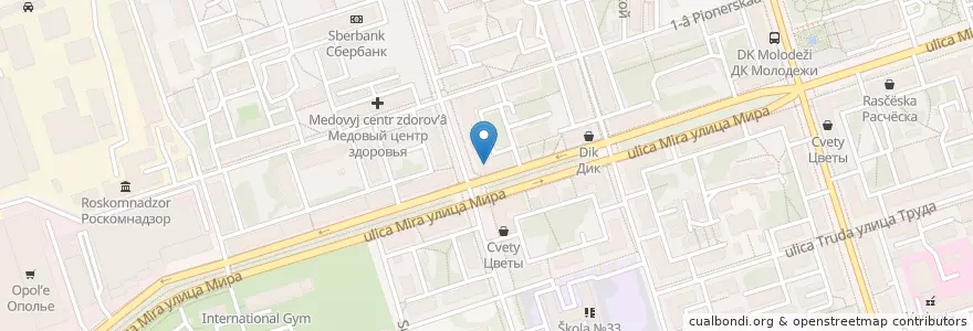 Mapa de ubicacion de ABC en Rusia, Центральный Федеральный Округ, Владимирская Область, Городской Округ Владимир.