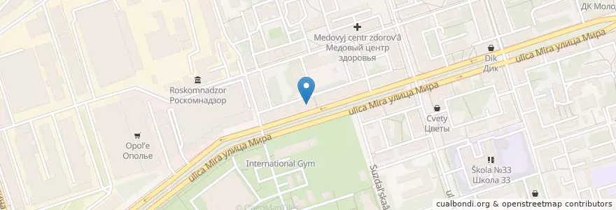 Mapa de ubicacion de Бебибум en Rusia, Центральный Федеральный Округ, Владимирская Область, Городской Округ Владимир.