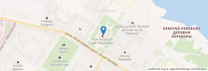 Mapa de ubicacion de Библиотека №3 en ロシア, 中央連邦管区, Ярославская Область, Рыбинский Район, Городской Округ Рыбинск.