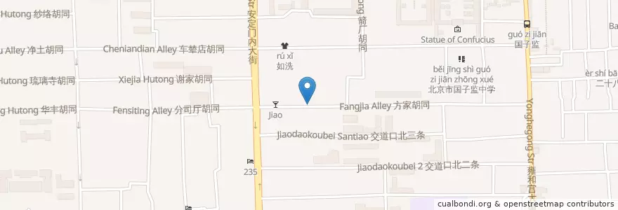 Mapa de ubicacion de Cellar Door en Çin, Pekin, Hebei, 东城区.