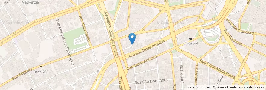 Mapa de ubicacion de Famiglia Mancini en Бразилия, Юго-Восточный Регион, Сан-Паулу, Região Geográfica Intermediária De São Paulo, Região Metropolitana De São Paulo, Região Imediata De São Paulo, Сан-Паулу.