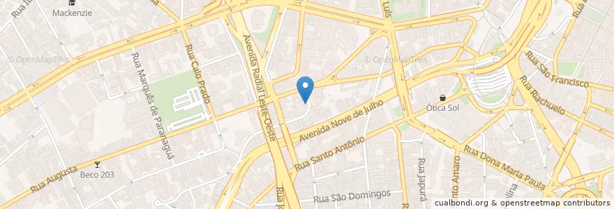 Mapa de ubicacion de Café Marokita en 巴西, 东南部, 圣保罗, Região Geográfica Intermediária De São Paulo, Região Metropolitana De São Paulo, Região Imediata De São Paulo, 聖保羅.