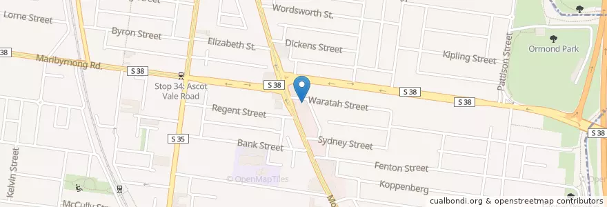 Mapa de ubicacion de Chemist Warehouse en Australie, Victoria, City Of Moonee Valley.