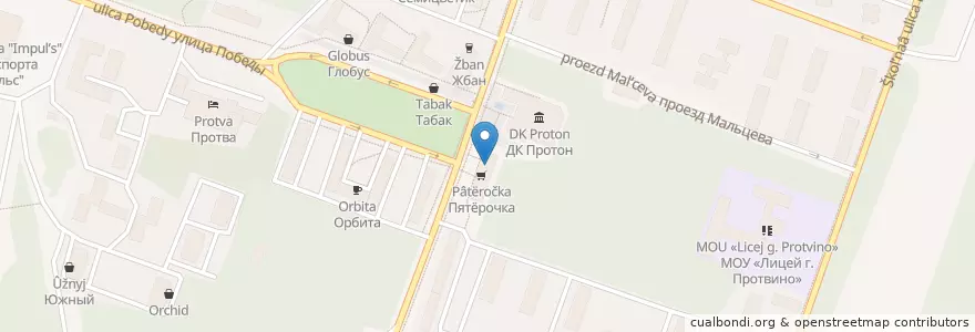 Mapa de ubicacion de Норма en Rusia, Центральный Федеральный Округ, Московская Область, Городской Округ Протвино.
