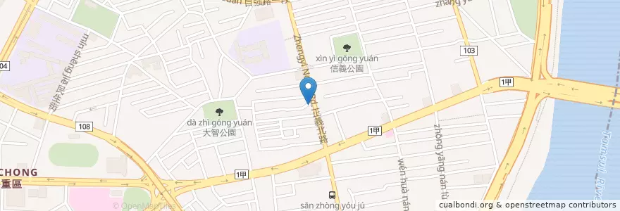 Mapa de ubicacion de 五燈獎豬腳飯 en 臺灣, 新北市.