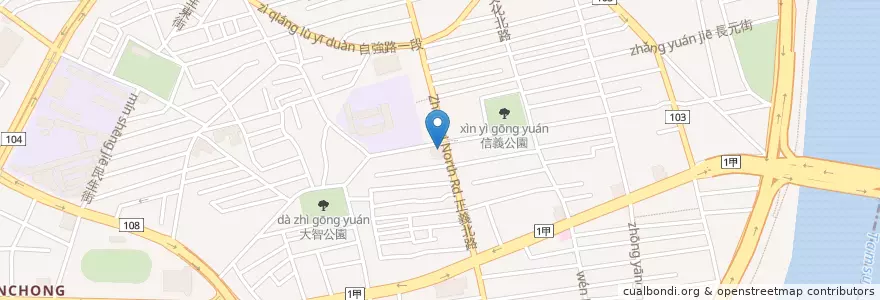 Mapa de ubicacion de 彰化商業銀行 en Taiwan, New Taipei.