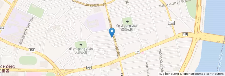 Mapa de ubicacion de 明安婦產科耳鼻喉科 en Тайвань, Новый Тайбэй.