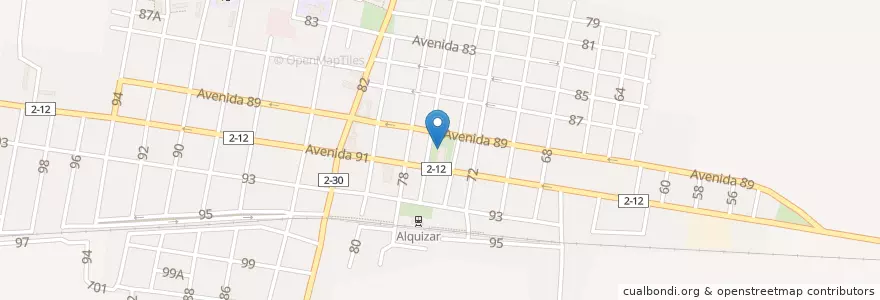 Mapa de ubicacion de Iglesia en Куба, Артемиса, Alquízar.