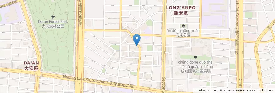 Mapa de ubicacion de 天主教靈醫會會院 en Taiwan, New Taipei, Taipei, Da'an District.