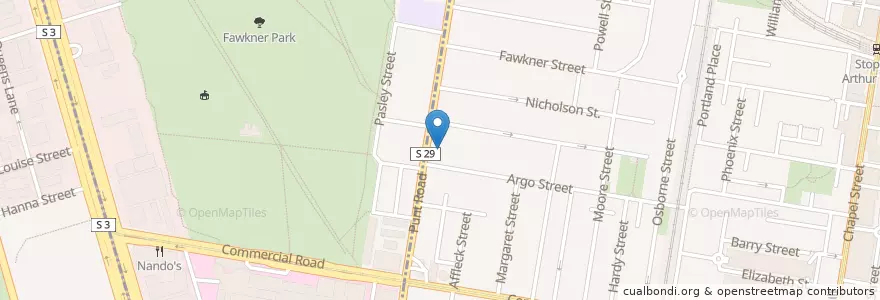 Mapa de ubicacion de Clearwater Car Wash en Австралия, Виктория, City Of Stonnington.