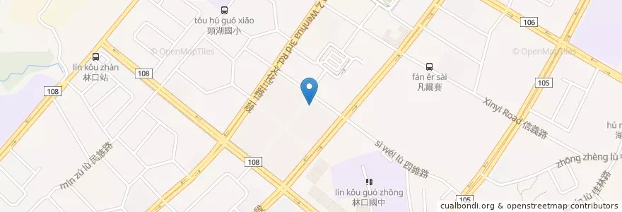 Mapa de ubicacion de 美麗樹 en Taiwán, Nuevo Taipéi, 林口區.