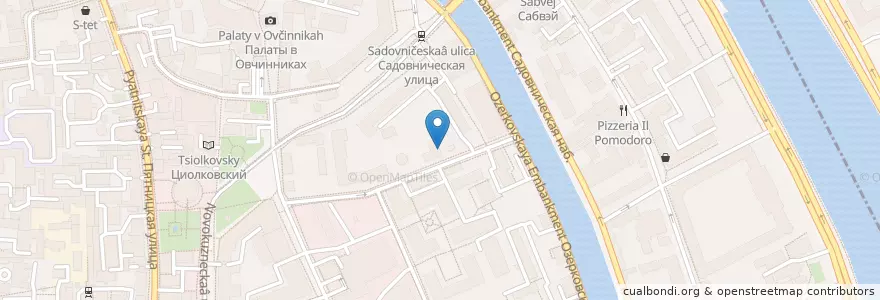 Mapa de ubicacion de Внешфинбанк en Rússia, Distrito Federal Central, Москва, Центральный Административный Округ, Район Замоскворечье.