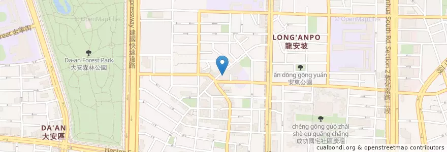 Mapa de ubicacion de 麗如小吃 en Taiwan, Nuova Taipei, Taipei, 大安區.